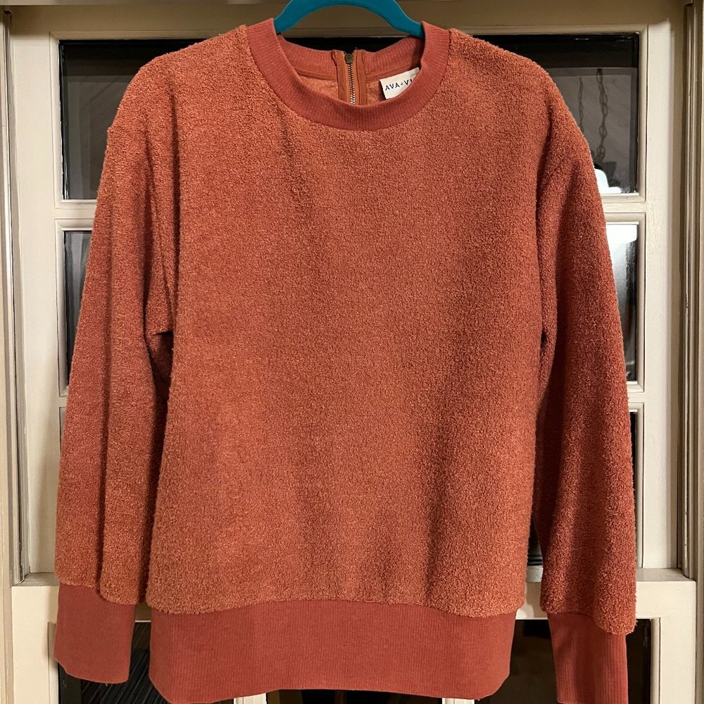 RUST COLOR SWEATSHIRT/TOP